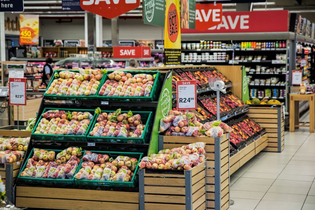 Wide view of Yiwu International Trade City wholesale market with diverse products on display