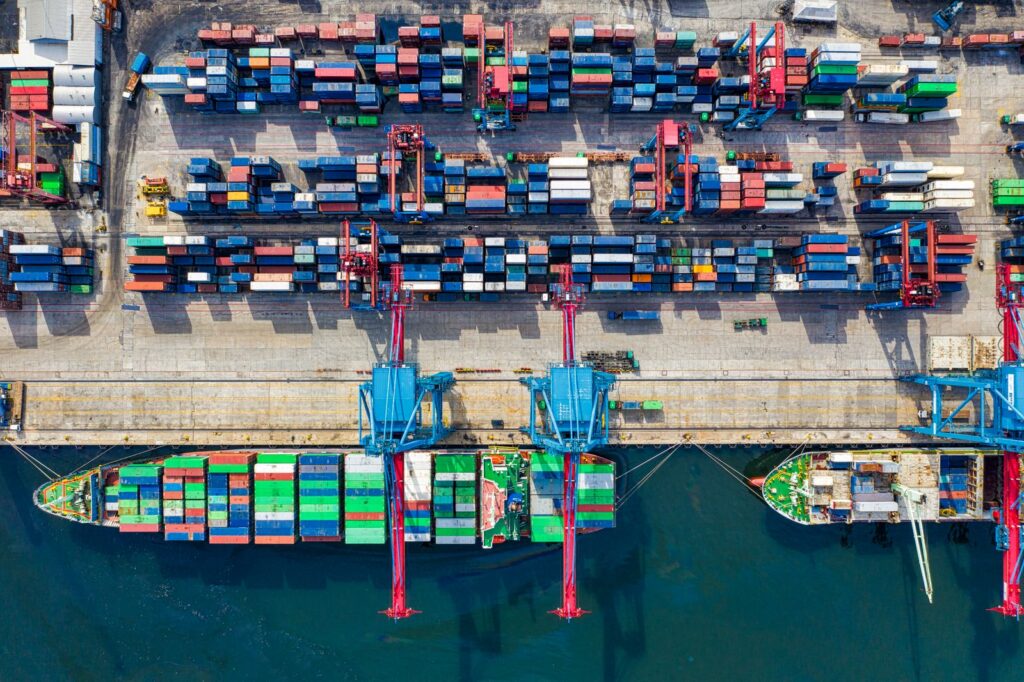 Warehouse team preparing consolidated orders from Yiwu market for international container shipment